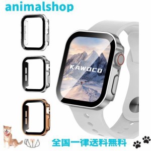 【3枚セット】Kawoco アップルウォッチ 防水 カバー 保護 iWatch 44mm SeriesSE SeriesSE2 Series6 Series5 Series4 直角エッデザイン ap