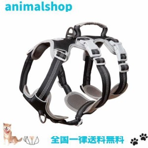 Huntboo 犬用ハーネス ハーネスいぬ 犬ハーネス中型犬 ペットハーネス ハーネス 引っ張り防止 抜けない おしゃれ 防水 サイズ調整可能 夜