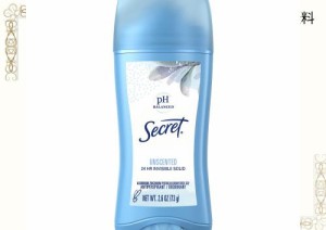 【無香料】シークレット インビジブルソリッド 73g【白く残らない】Secret Invisible Solid Unscented スティック