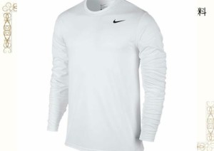 NIKE(ナイキ) 長袖機能Tシャツ DRI-FIT レジェンド L/S Tシャツ スポーツウェア メンズ ホワイト Sサイズ