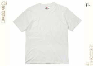[ヘインズ] Tシャツ 半袖 丸首 綿100% 丸胴仕様 タグレス仕様 ビーフィポケットTシャツ ビーフィー H5190 メンズ ホワイト L