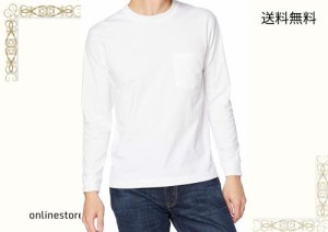 [ヘインズ] Tシャツ 長袖 丸首 綿100% 丸胴仕様 タグレス仕様 ビーフィロングスリーブポケットT ビーフィー H5196 メンズ ホワイト M