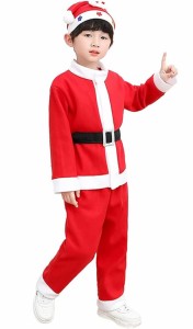 [Lalapala] クリスマス 衣装 子供 サンタコスチューム キッズ サンタコスプレ サンタ服 コスプレ 子供用 女の子 男の子 サンタクロース 