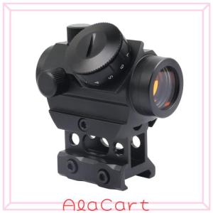 ドットサイト　光学サイト ブラック　レールマウント付き　最終価格　おまけ付き Amazon.co.jp: [AERITH BLACK] Micro T-1 タイプ 11段階調光