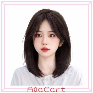 Sofeiyan ウィッグ ミディアム ストレート セミロング 【新・清楚系】 センター分け 自然 小顔 耐熱 かつら 女性 女装 ロリータ コスプ 