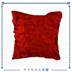 ザ ホームセントリック クッションカバー サテン 40x40 cm 赤 - Vintage Reds