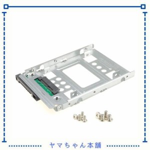 DSLRKIT 2.5 → 3.5変換 2.5インチ HDD/SSD 変換 SATAインターフェース内蔵 HDDケース 3.5インチ 変換ブラケット ネジ付き