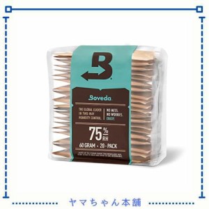 Boveda 葉巻/タバコ用 75-RH 2-湿度 コントロール サイズ 60 使用 25 葉巻 ヒュミドール ホールド 特許取得済み 技術 シガー ヒュミドー