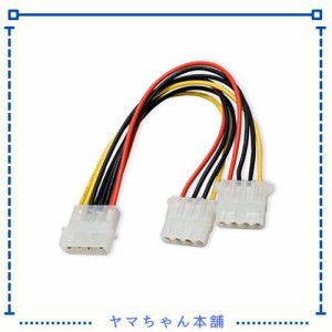 chenyang CY IDE 4ピンからデュアルIDE Yスプリッター 10cm ハードディスク電源延長ケーブル SSD HDD 5v 12v