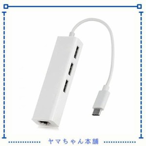 JSER USB 3.1タイプC USB - C複数3ポートハブwithイーサネットネットワークLANアダプタfor Mac ＆ Chromebook