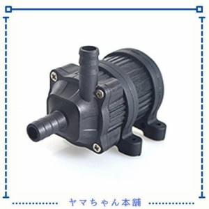 KM小型水中ポンプ Pump 水槽水循環ポンプ 静音 ブラシレス 永磁マグネット潜水インストール 水族館給水 排水ポンプDC12V/1.1A 13.2W ブラ