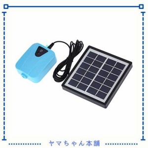 Decdeal 5V ソーラーポンプ エアーポンプ DC充電 酸素ポンプ 池の通気装置 太陽光充電式 発電パネル コンパクトガーデン 庭池の通気装置/