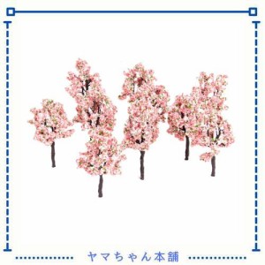 10個入り ジオラマ 樹木 木 ピンクの花 鉄道模型 モデルツリー 樹木 鉢植え用 風景 装飾 情景コレクション 建築模型 ミニチュア 木 砂盤