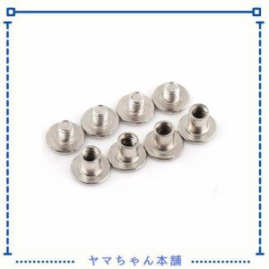 バインディングネジ ボタン アルミ製 アルバム 財布 ベルト 手芸用スタッド 100枚入りM5＊6mm