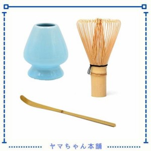 【 3点セット 】:100本立茶筅 茶杓 くせ直し(茶筅置き)】 (？)