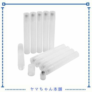 Frcolor ロールオンボトル 10ml ロールタイプ 精油 香水 小分け用 詰め替え容器 多機能 アロマボトル 保存容器 10本セット 透明