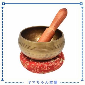 （イスイ）YISHUI 打楽器 ベル 真ちゅう チベット シンギングボウル 仏教鉢 歌うボウル 仏の音のボウル ネパール仏碗 銅色 修行鉢 仏教 