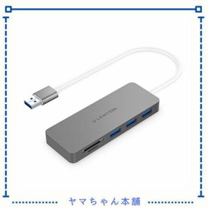 LENTION USB 3.0 ハブ Super Speed Micro SD/SDカードリーダー UHS-I対応 (最大転送速度95MB/s) 3ポート USBハブ マイクロsd MacBook Air