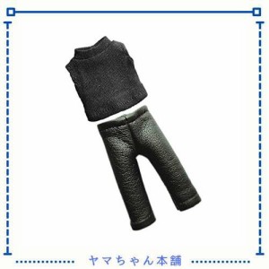 オビツ11 OB11 サイズ衣装 オビツドール 11cmボディ用 男のお洋服 ノースリーブ タートルネック 革パン 2点セット