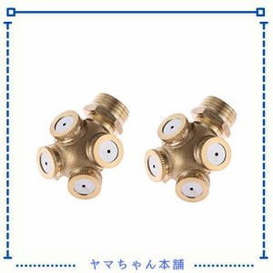 噴水ノズル ヘッド 噴霧スプレー ノズル 多方向 散水用 霧吹き 用具 ミストノズル スプリンクラーヘッド ガーデニング 芝生 庭園 温室 園