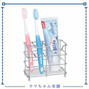 HB LIFE 人気 歯ブラシスタンド ステンレス 置き型 歯ブラシホルダー 歯ブラシ立て 電動歯ブラシ 防錆 多機能 洗面所 洗面用品