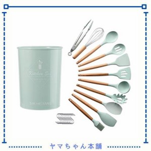 shumeifang キッチンツール 調理器具 11点セット キッチン用品 木製キッチンツール クッキングツール 製菓器具 台所用品 耐熱シリコン 日