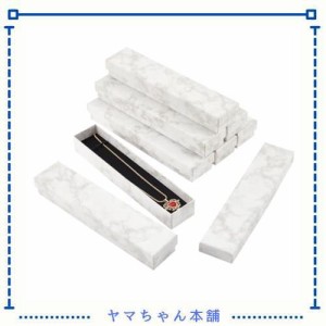 BENECREAT 8個セットギフトボックス アクセサリーボックス 厚紙 大理石柄 ネックレス ブレスレット プレゼント用 長方形