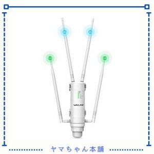 WAVLINK WiFi 無線LAN 中継器 屋外 アクセスポイント AP機 11ac 300+867Mbps デュアルバンド 4つ7dbi強力なアンテナ 防水デザイン PoE給