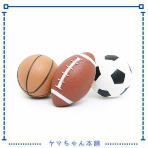 HNJZX ゴム ボール 幼児用 バスケおもちゃ サッカー ボール ラグビーボール バスケットボール フットボール ベビーおもちゃ 玩具ボール 