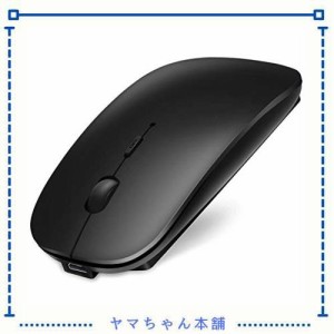 Scheki マウス Bluetooth ワイヤレスマウス 無線マウス 超薄型 静音 3DPIモード 高精度 持ち運び便利 USB充電式 USBレシーバーなし ブラ