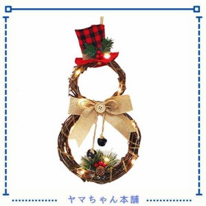 クリスマスリース 可愛い 壁飾り オーナメント飾り付き 玄関リース ドアチャーム 装飾 デコレーション X’mas 飾り 手作り 贈り物 new ar