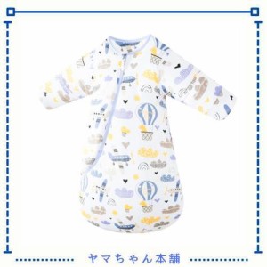 スリーパー ベビー 冬 綿 柔らかく 赤ちゃん用スリーパー 2.5Tog 厚め あったかい 袖あり 6ヶ月から2歳