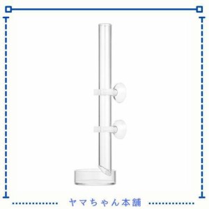 POPETPOP 給餌皿 エビ餌 トレイ チューブ 1セット 水槽 アクアリウム エビ 稚魚 飼育用 給餌器 餌皿