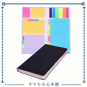 付箋 強粘着 ノート ふせん 卓上メモ 6種類 多色 大容量 付箋セット 伝言メモ 粘着力が良い かわいい おしゃれ 学習 文房具 オフィス