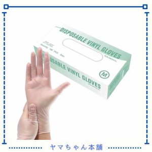 [JYLRX] 使い捨て手袋ビニール手袋PVCグローブ100枚粉なし強靭性左右兼用スマホ対応可家庭掃除作業(S,100枚入り)