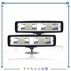 Besline 作業灯 LED ワークライト 2個18W 12V LEDフォグランプ 防水 防塵 耐震 トラック 作業灯 タイヤ灯 車幅灯 拡散タイプ 集魚灯 前照