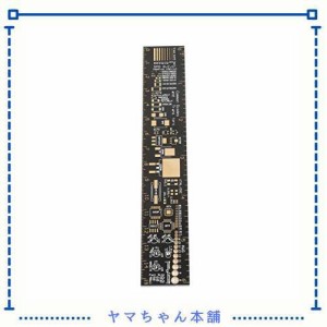 Garosa 多機能定規 定規 PCB定規 PCB直定規 PCB分度器 測定ツール 回路基板定規 電子技術者向け 6インチ 15CM プリント