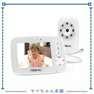 YISSVIC ベビーモニター 見守りカメラ 遠隔監視カメラ 双方向音声通信 暗視機能付き ベビーカメラ 出産祝いプレゼント VGA30万 屋内での