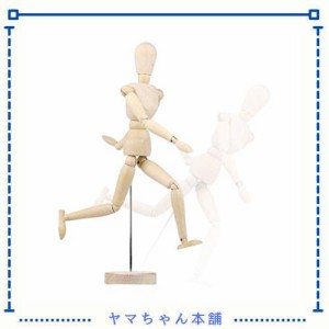 デッサン人形 木製 モデル 可動式 漫画模型 マネキン 関節人形 素体 デッサン用 モデル人形 フィギュア 美術 ドール 木の人形 絵 置物 作