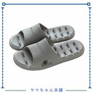 [Pokaas] スリッパ サンダル ベランダスリッパ トイレスリッパ バススリッパ 穴あきソール 水切り 滑り止め 超軽量 静音 通気抗菌 防臭衛