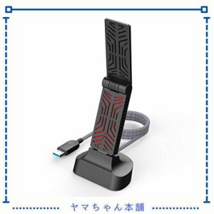 WAVLINK 無線LAN子機 USB3.0 AC1900 デュアルバンド ハイパワー WiFi 子機 USB3.0クレードル付き