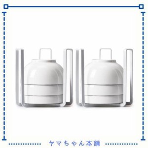 VANRA ボウルラック ボウル収納スタンド 椀・ボウルストレージ 食器ラック ２個セット キッチン用 (ホワイト)