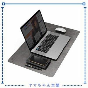 YSAGi デスクマット PU レザー オフィスデスクマット デスクカバー 超防滑設計 防水 防油 断熱 お手入れ簡単 スタイリッシュ・ビジネスス