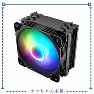 Vetroo CPUクーラー 120mm ARGB LED搭載 PWM自動制御 ヒートパイプ5本 CPUファン 高精度 静音 空冷CPUクーラー Intel/AMD対応 アルミニュ