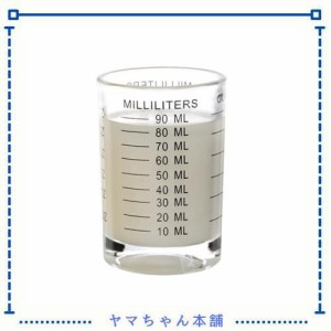 BCnmviku 計量カップ90ml/3oz エスプレッソショットグラス ショットグラス 目盛り付きオンスカップ コーヒー ミルク 水 お酒グラス 調理