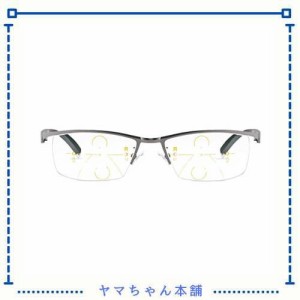 [Qi Song] チーソング ブルーライト カート 累進多焦点 リーディンググラス シニアグラス 老眼鏡 ケース＆クロス付き 度数「+1.0〜+3.5」
