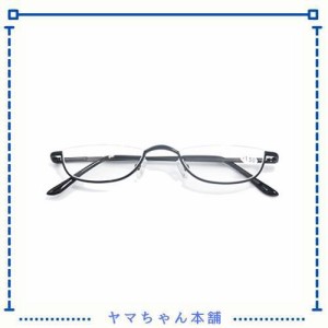 [Qi Song] チーソング 三色セット レトロ半丸型メガネ メタル老眼鏡 おしゃれリーディンググラス 携帯用 シニアグラス ケース＆クロス付