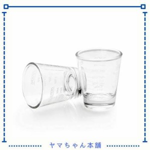 エスプレッソショットグラス 1oz/30ml 計量カップ 目盛り付き 厚み強化 耐熱ガラス製 お酒グラス ワイングラス エスプレッソマシン 居酒