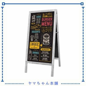 A型 看板 ブラックボード 両面 立て看板 ウェルカムボード スタンドボード 幅45×高さ95？ 木製 黒板 スタンド 室内 屋外 カフェ レスト