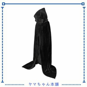 IvyRobes 魔女 コスプレ衣装 フード付 ハロウィン 仮装 コスプレ マント クリスマス ブラック